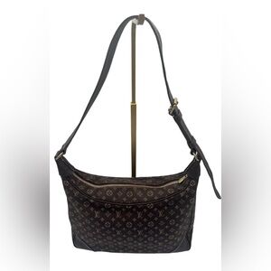 SOLD Louis Vuitton Brown Boulogne Monogram Mini Lin Hobo Shoulder Bag
